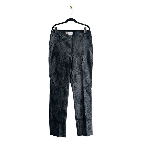 Divine Logic Trousers Black Sparkle Dress Pants Women's 6 Pull On Stretchy - Picture 1 of 11